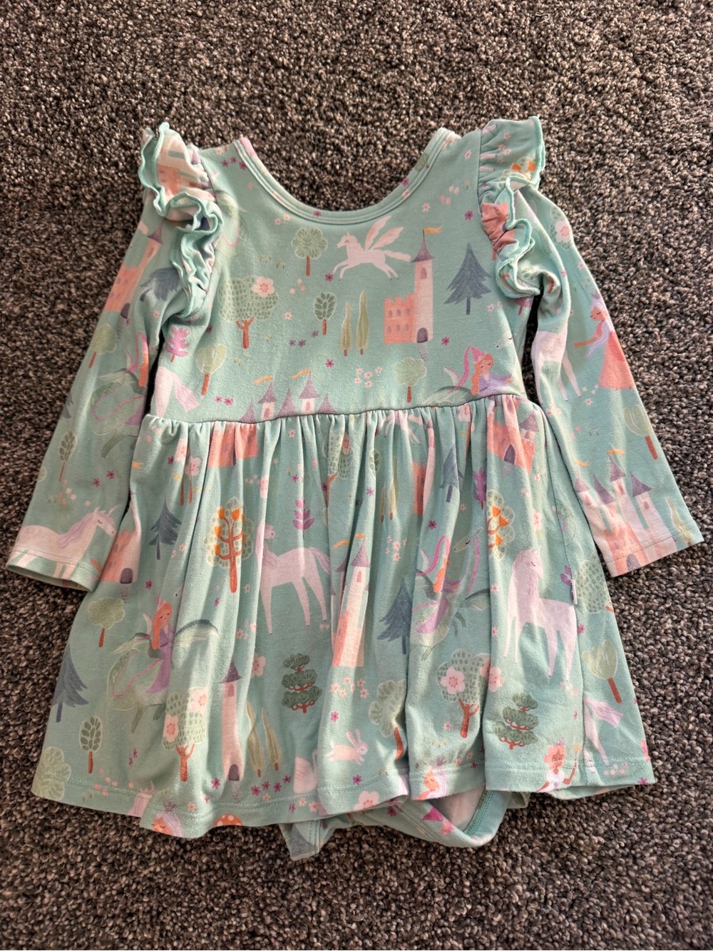 Little Sleepies Enchanted Fairytale twirl dress with a built-in bodysuit
